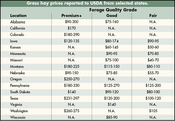 Rfv Hay Chart