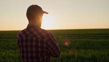 farmer-sunset